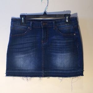 Rue21 Distressed Denim Skirt